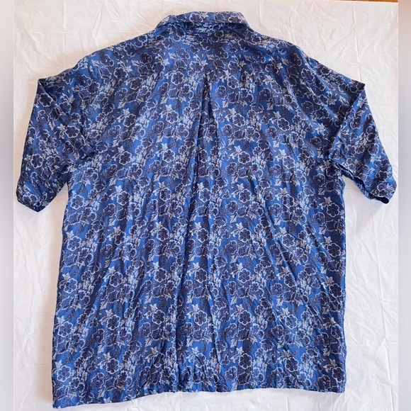 Axis 100% Silk Mens Shirt Size M/M - Picture 3 of 4